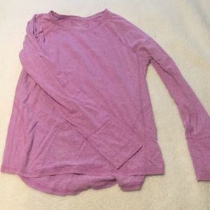 Pink/purple long sleeve exercise top!!